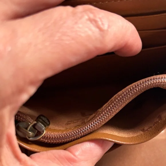 MCM Cognac and Dark Brown Leather Wallet - EUC - Picture 8 of 16